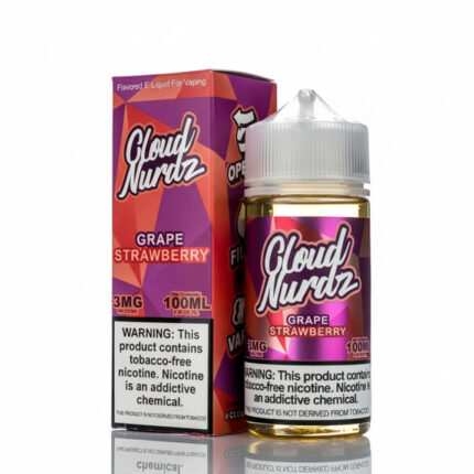 Cloud Nurdz Grape Strawberry 100ML E-Liquid