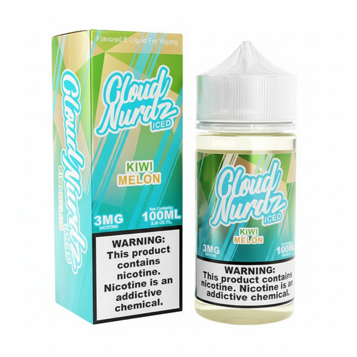 Kiwi-Melon-Iced-Cloud-Nurdz-100ml-Nic-e1633726118484 Cloud Nurdz Kiwi Melon ICE 100ML E-Liquid