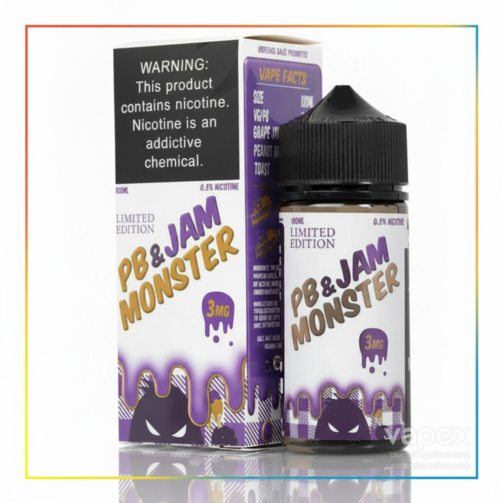 pb_jam_monster_grape_-_jam_monster_liquids_-_100ml PB & Jam Monster Grape 100ML E-Liquid