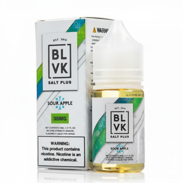 BLVK Salt Plus Sour Apple ICED Salt Nicotine