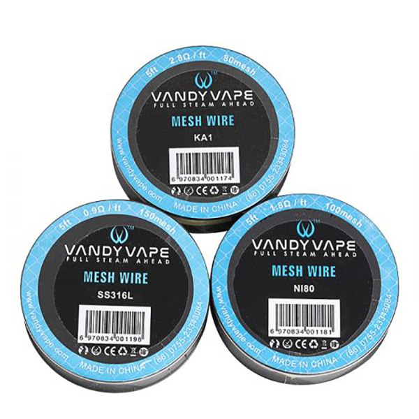 vandy_vape_mesh_wire_spools_-_5_feet_ka1_ni80_ss316 Vandy Vape Mesh Wire 2-8ohm-80mesh-ka1