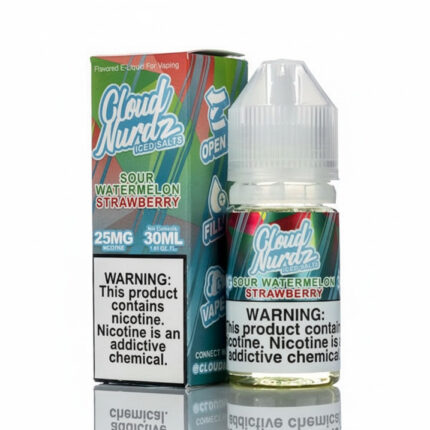 Cloud Nurdz Sour Watermelon Strawberry ICE Salt Nicotine
