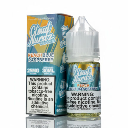 Cloud Nurdz Peach Blue Raspberry ICE Salt Nicotine