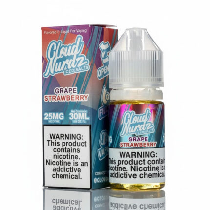 Cloud Nurdz Grape Strawberry ICE Salt Nicotine