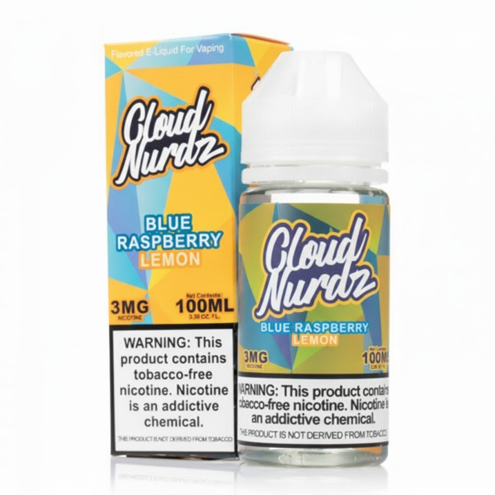 Cloud Nurdz Blue Raspberry Lemon 100ML E-Liquid