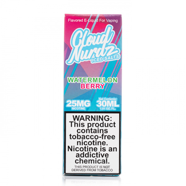 Cloud Nurdz Watermelon Berry ICE Salt Nicotine - Image 3