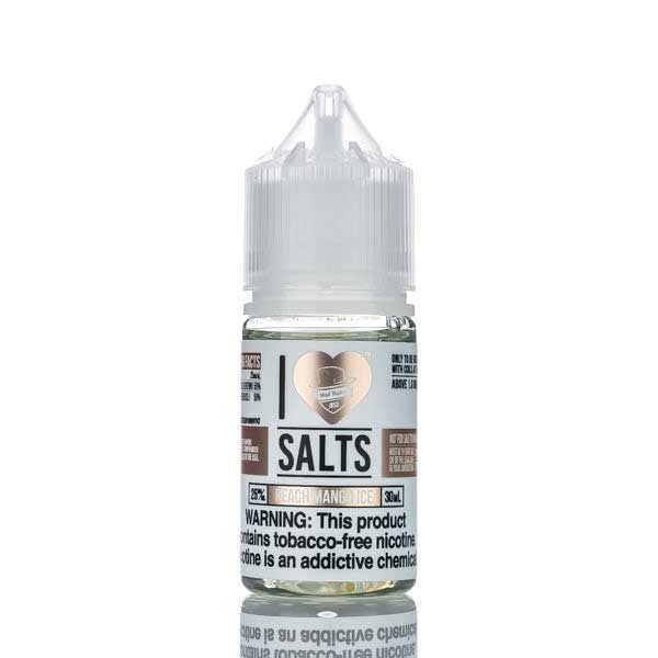 NEWFlavorsMadHatterE-LiquidILoveSaltsTFN-PeachMangoIce_600x i Love Salts Peach Mango ICED Salt Nicotine