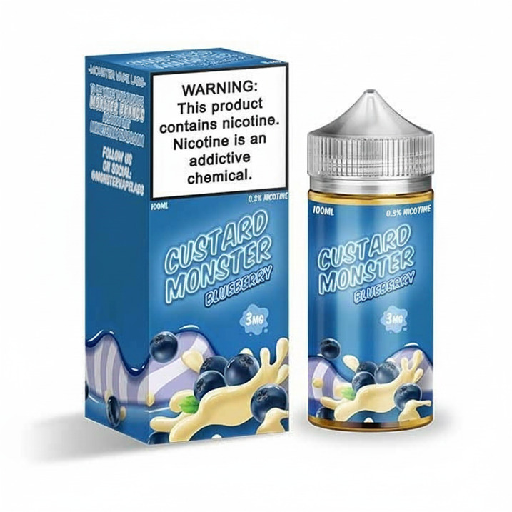 Untitled-5-9 Custard Monster Blueberry 100ML E-Liquid