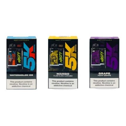 Nasty Crystal 5000P Vanilla Cuban Tobacco Disposable Vape