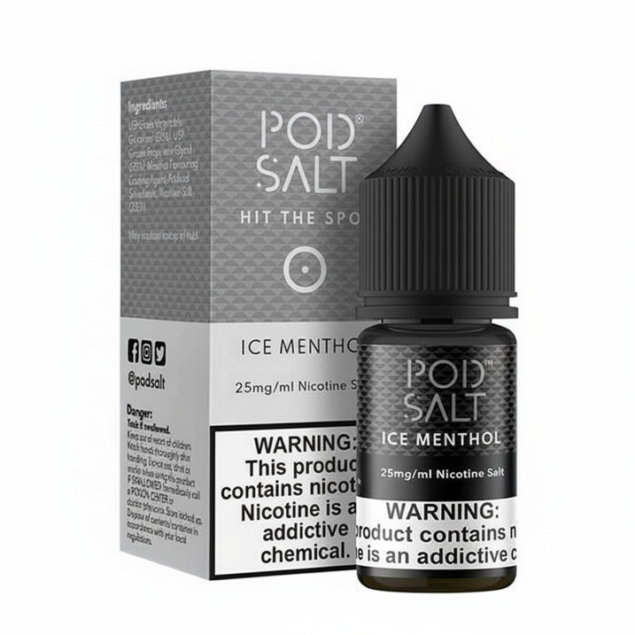 podsaltcoreicementhol30ml25mg_1512x Pod Salt Ice Menthol Salt Nicotine