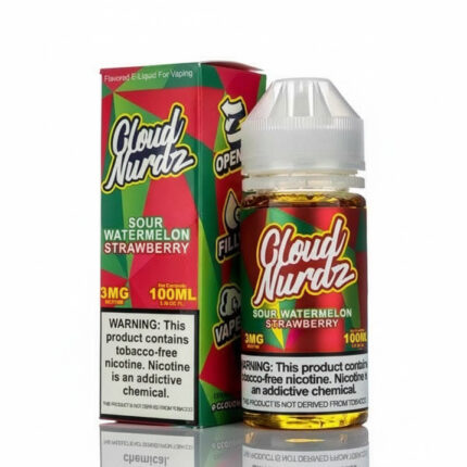 Cloud Nurdz Sour Watermelon Strawberry 100ML E-Liquid