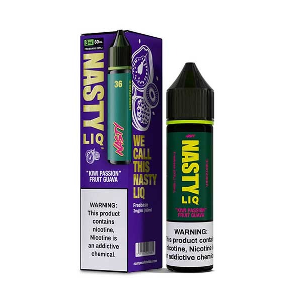 nasty-liq-freebase-e-liquid-60ml-kiwi-passion-fruit-guava-3mg Nasty LIQ 36 Kiwi Passionfruit Guava E-Liquid