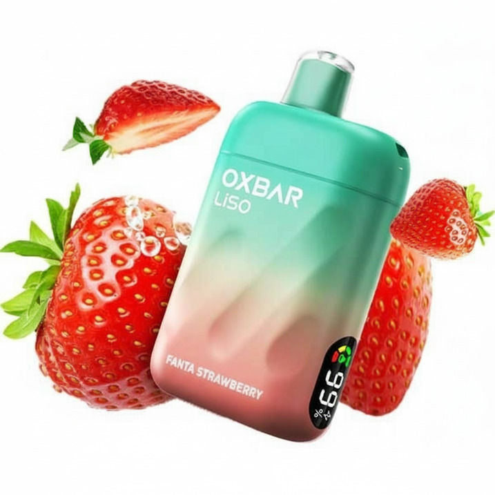 fanta-strawberry OXBAR Liso 28000P Fanta Strawberry Disposable Vape