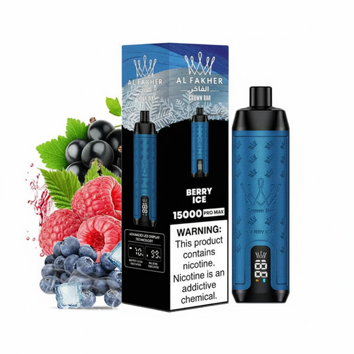 AL Fakher Crown Bar 15000P Berry Ice Disposable Vape
