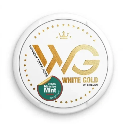 White Gold Strong Massive Mint Nicotine Pouches