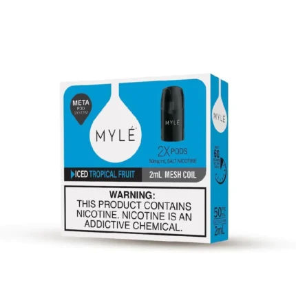 Shop MYLE Meta V5 ICED Tropical Fruit Pods Online at Vapex UAE
