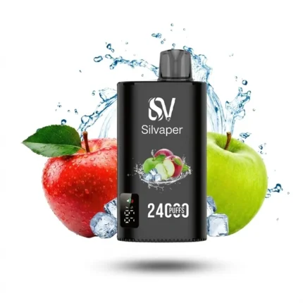 Buy Silvaper 24000 Puffs Double Apple ICE Disposable Vape In Dubai & UAE with 2 Hour Free Delivery