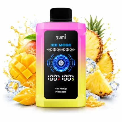 Buy YUMI P 20000 Puffs ICED Mango Pineapple Disposable Vape In Dubai & UAE with 2 Hour Free Delivery
