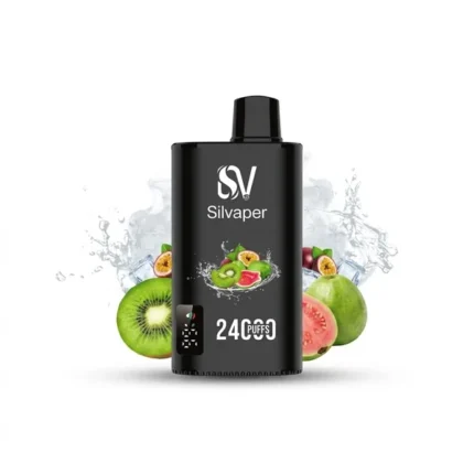 Buy Silvaper 24000 Puffs Kiwi Guava Passionfruit Disposable Vape In Dubai & UAE with 2 Hour Free Delivery