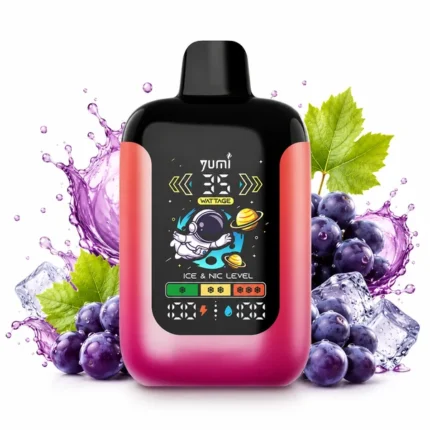 Buy YUMI Spaceman 50000 Puffs Royal Grape Disposable Vape In Dubai & UAE with 2 Hour Free Delivery