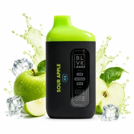 Buy BLVK Bar 20000 Puffs Sour Apple ICE Disposable Vape In Dubai & UAE with 2 Hour Free Delivery