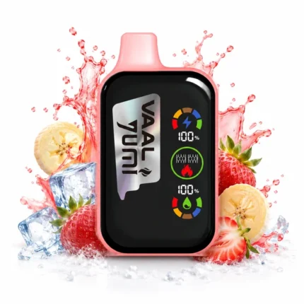 Buy YUMI & VAAL Mega 20000 Puffs Strawberry Banana Disposable Vape In Dubai & UAE with 2 Hour Free Delivery