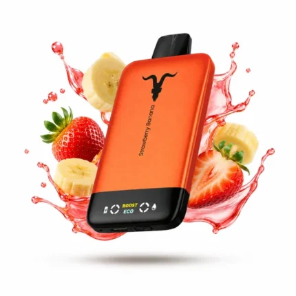Buy IGNITE V155 15500 Puffs Strawberry Banana Disposable Vape In Dubai & UAE with 2 Hour Free Delivery