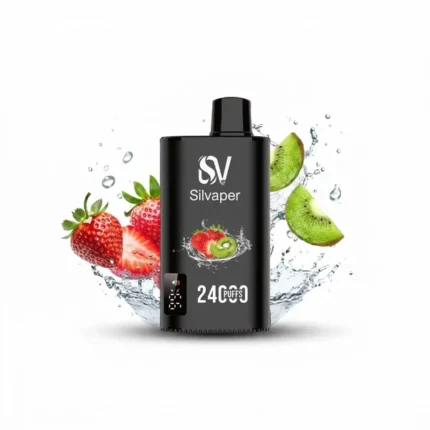 Buy Silvaper 24000 Puffs Strawberry Kiwi Disposable Vape In Dubai & UAE with 2 Hour Free Delivery