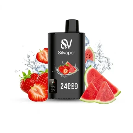Buy Silvaper 24000 Puffs Strawberry Watermelon Disposable Vape In Dubai & UAE with 2 Hour Free Delivery