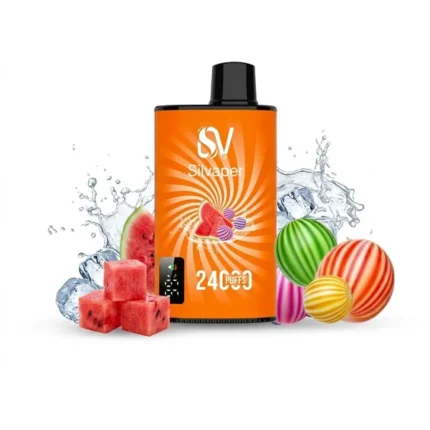 Buy Silvaper 24000 Puffs Watermelon Bubblegum Disposable Vape In Dubai & UAE with 2 Hour Free Delivery