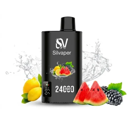 Buy Silvaper 24000 Puffs Watermelon Lemon Blackberry Disposable Vape In Dubai & UAE with 2 Hour Free Delivery